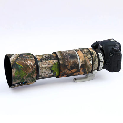 ROLANPRO Lens Camouflage Coat for Canon EF 100-400mm f4.5-5.6 L IS II USM Lens Protective Cover Guns Case Photography Backpack