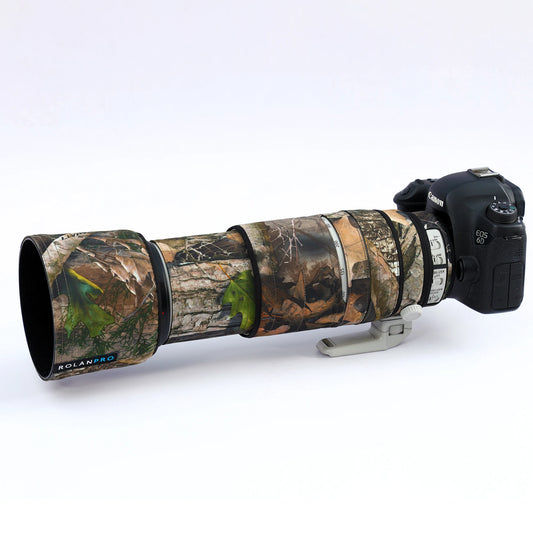 ROLANPRO Camouflage Lens Coat for Canon EF 100-400mm f4.5-5.6 L IS II USM Lens Protective Cover Guns Case Photography Backpack