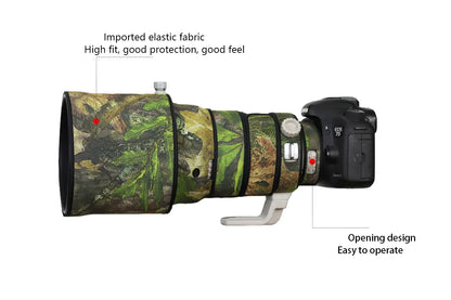 CHASING BIRDS camouflage lens coat for CANON EF 200 mm F2 L IS USM waterproof and rainproof elasticity lens protective cover