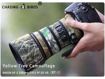 CHASING BIRDS camouflage lens coat for NIKON AF-S 300mm F4 E PF ED VR waterproof and rainproof lens protective cover nikon 300