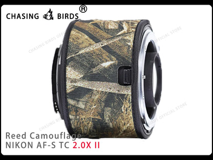 Chasing birds camouflage lens coat for NIKON AF-S teleconverter 1.4X 2.0X 1.7X waterproof and rainproof lens protective cover