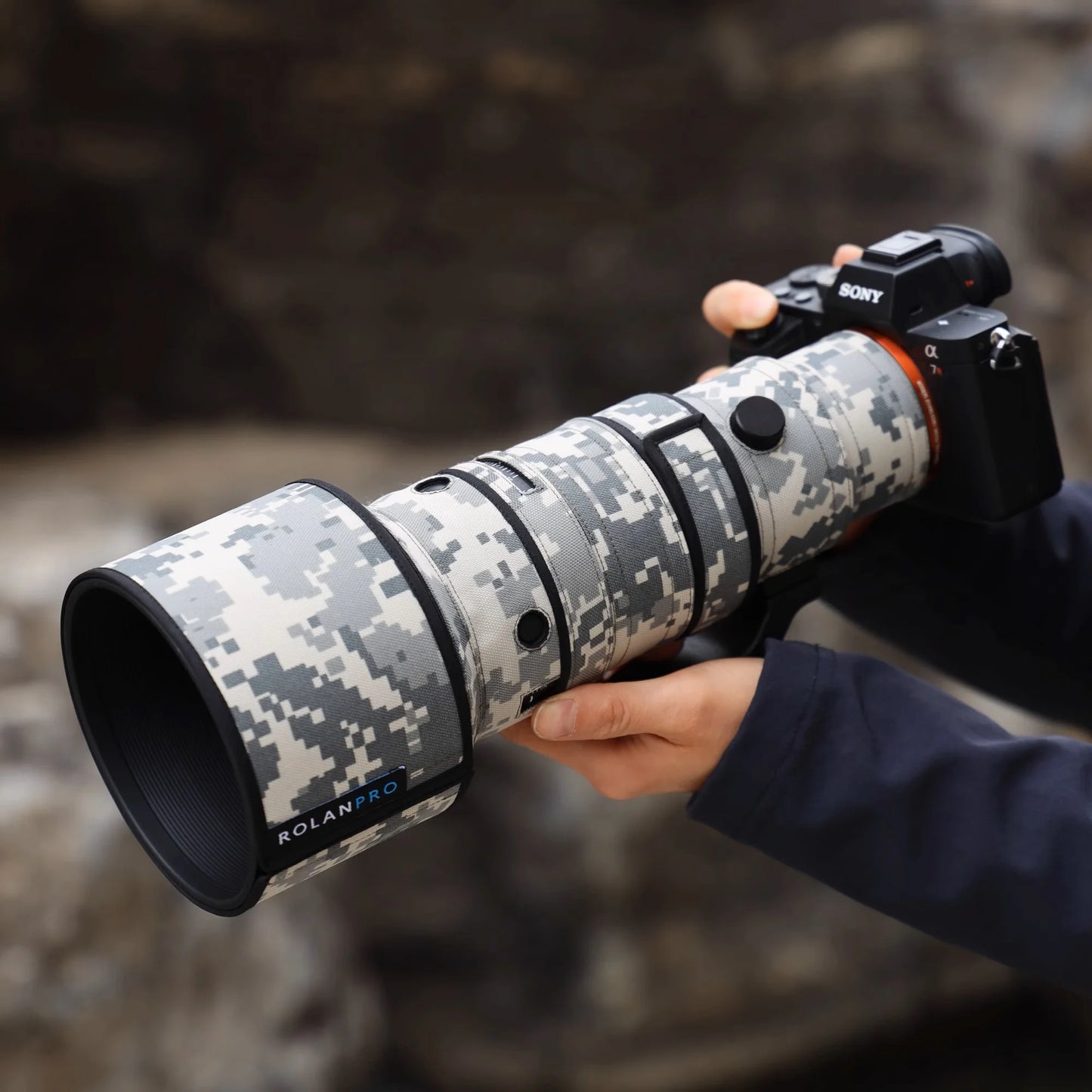 ROLANPRO Waterproof Lens Coat for Sigma 500mm F5.6 DG DN OS Sports-Sony E Mount Lens Protective Sleeve Guns Case Lens Cover