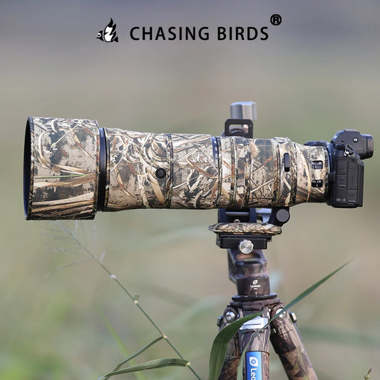CHASING BIRDS camouflage lens coat for Nikon Z 180-600 mm F 5.6-6.3 VR waterproof and rainproof lens protective cover NIKKOR