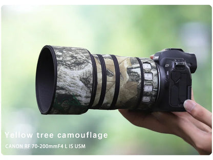 CHASING BIRDS camouflage lens coat for CANON RF 70 200 mm F4 L IS USM waterproof and rainproof lens coat protective cover