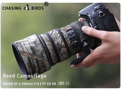 CHASING BIRDS camouflage lens coat for NIKON AF-S 300mm F4 E PF ED VR waterproof and rainproof lens protective cover nikon 300