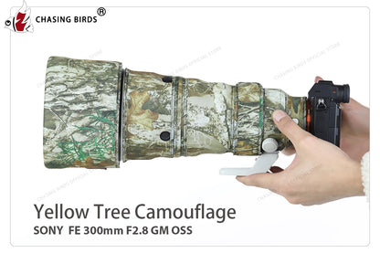 CHASING BIRDS camouflage lens coat for SONY FE 300 mm F2.8 GM OSS waterproof and rainproof lens protective cover sony 300 f2.8