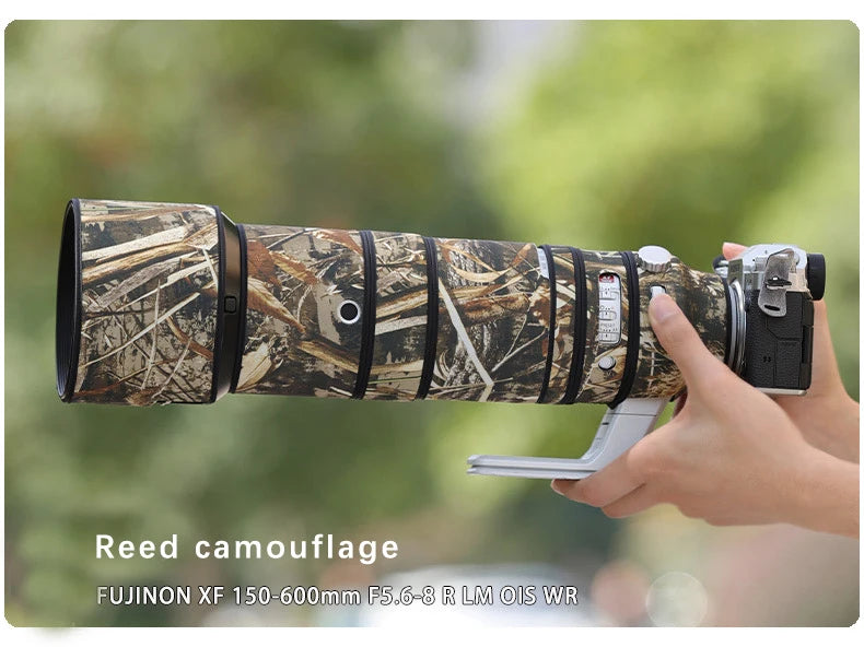 CHASING BIRDS camouflage lens coat for Fujifilm 150 600 F5.6-8 R waterproof and rainproof lens protective cover fuji 150600 coat