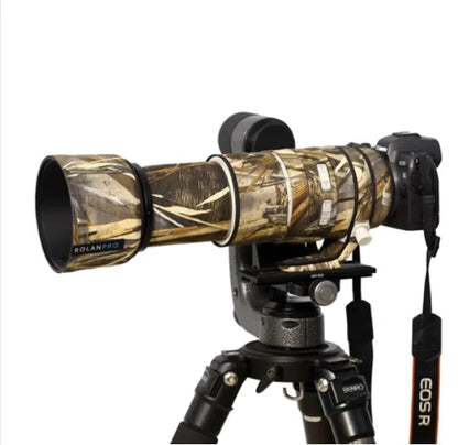 ROLANPRO Lens Coat for Canon RF 100-500mm F/4.5-7.1 L IS USM Rainproof Protective Sleeve canon rf100 500 Case Rain Cover Camo
