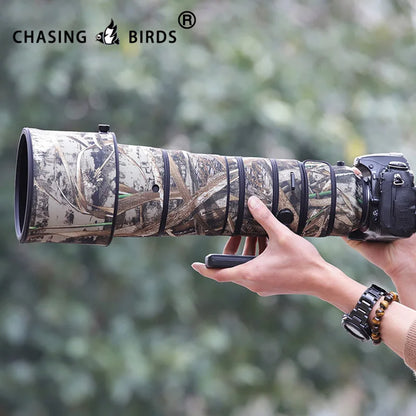 CHASING BIRDS camouflage lens coat for NIKON AF-S 180 400mm F4 E TC 1.4X waterproof and rainproof elastic lens protective cover