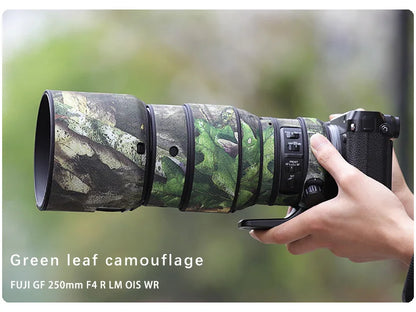 CHASING BIRDS camouflage lens coat for FUJI GF 250mm F4 R LM OIS WR waterproof and rainproof lens protective cover fujifilm 250