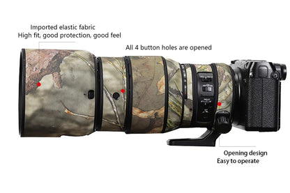 CHASING BIRDS camouflage lens coat for FUJI GF 250mm F4 R LM OIS WR waterproof and rainproof lens protective cover fujifilm 250