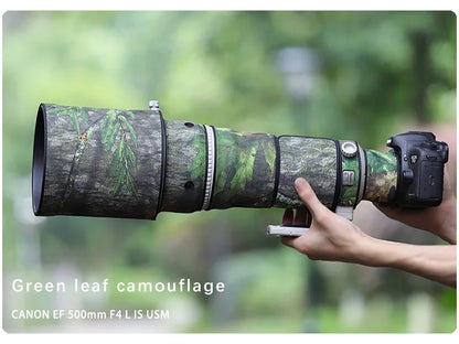 CHASING BIRDS camouflage lens coat for CANON EF 500mm L IS USM waterproof and rainproof elasticity lens protective cover