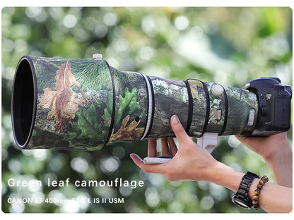 Chasing birds camouflage lens coat for CANON EF 400mm F2.8 L IS II USM waterproof and rainproof elasticity lens protective cover