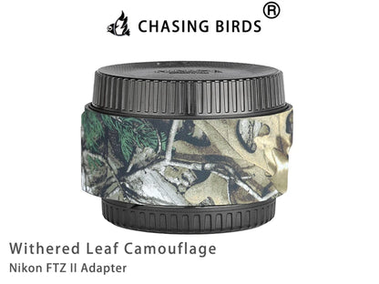CHASING BIRDS Camouflage Waterproof Protective Coat for Nikon FTZ II Adapter rainproof cover
