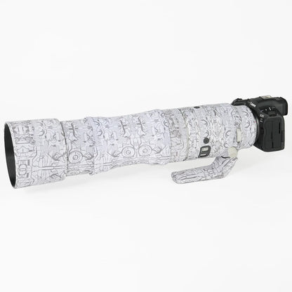 CHASING BIRDS camouflage lens coat for CANON RF 200 800 mm F 6.3-9 IS USM elastic waterproof and rainproof lens protective cover