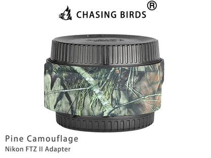 CHASING BIRDS Camouflage Waterproof Protective Coat for Nikon FTZ II Adapter rainproof cover