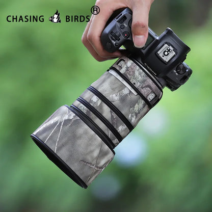 CHASING BIRDS camouflage lens coat for CANON RF 70 200 mm F4 L IS USM waterproof and rainproof lens coat protective cover
