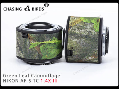 Chasing birds camouflage lens coat for NIKON AF-S teleconverter 1.4X 2.0X 1.7X waterproof and rainproof lens protective cover
